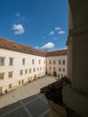 Inner courtyard at the FÃÆgÃÆraÃâ¢ Citadel, Romania Royalty Free Stock Photo